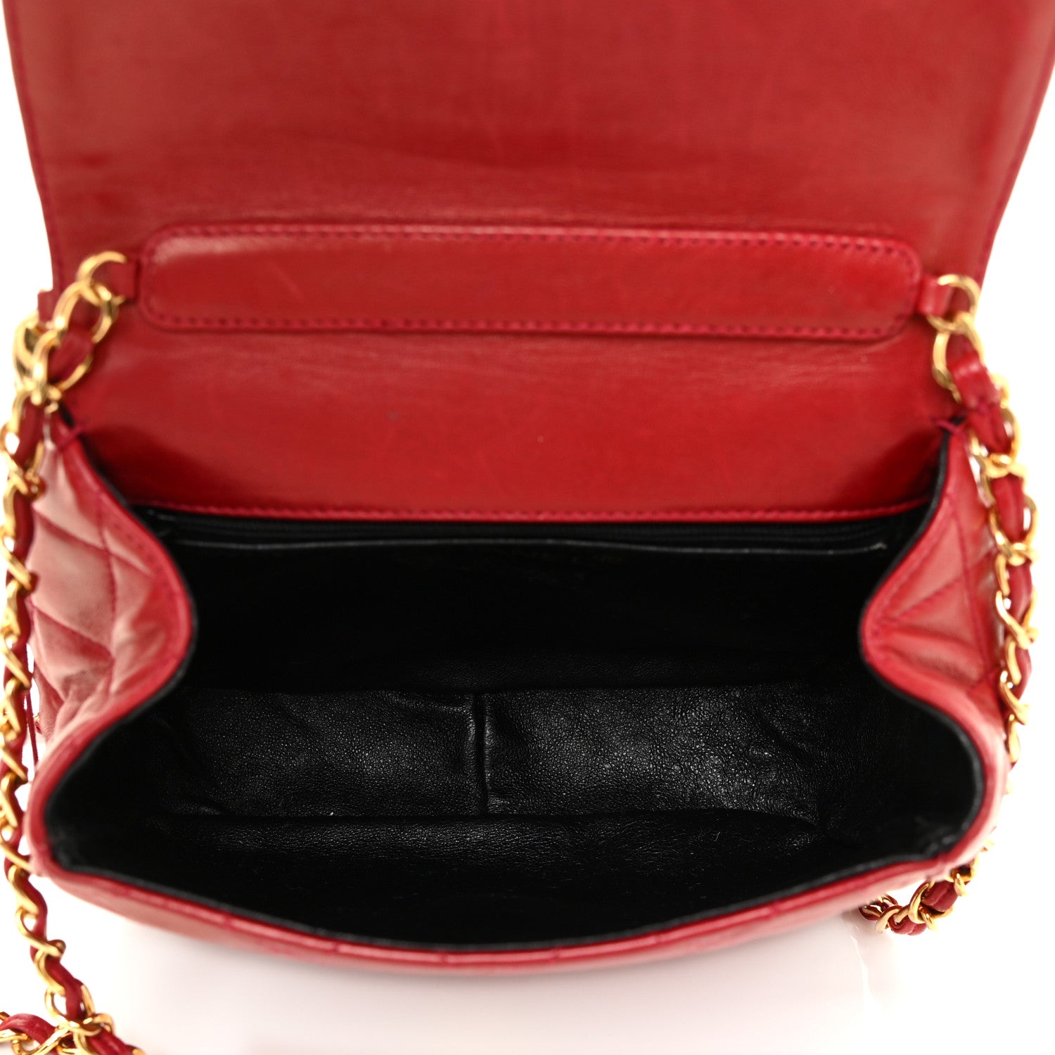 Chanel Lambskin Quilted Flap Tassel Camera Bag Red 5 of 21