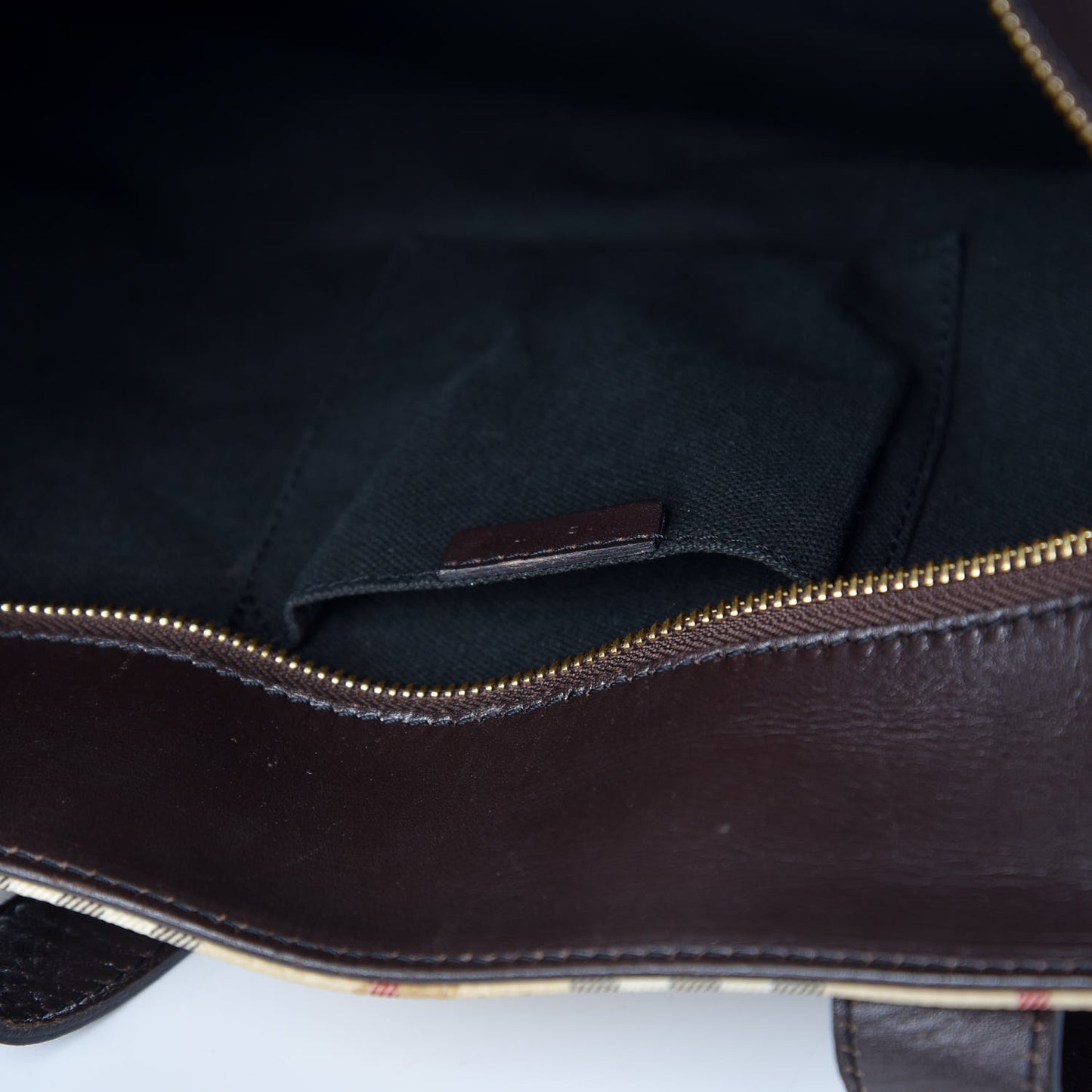 Haymarket Check Tote Chocolate