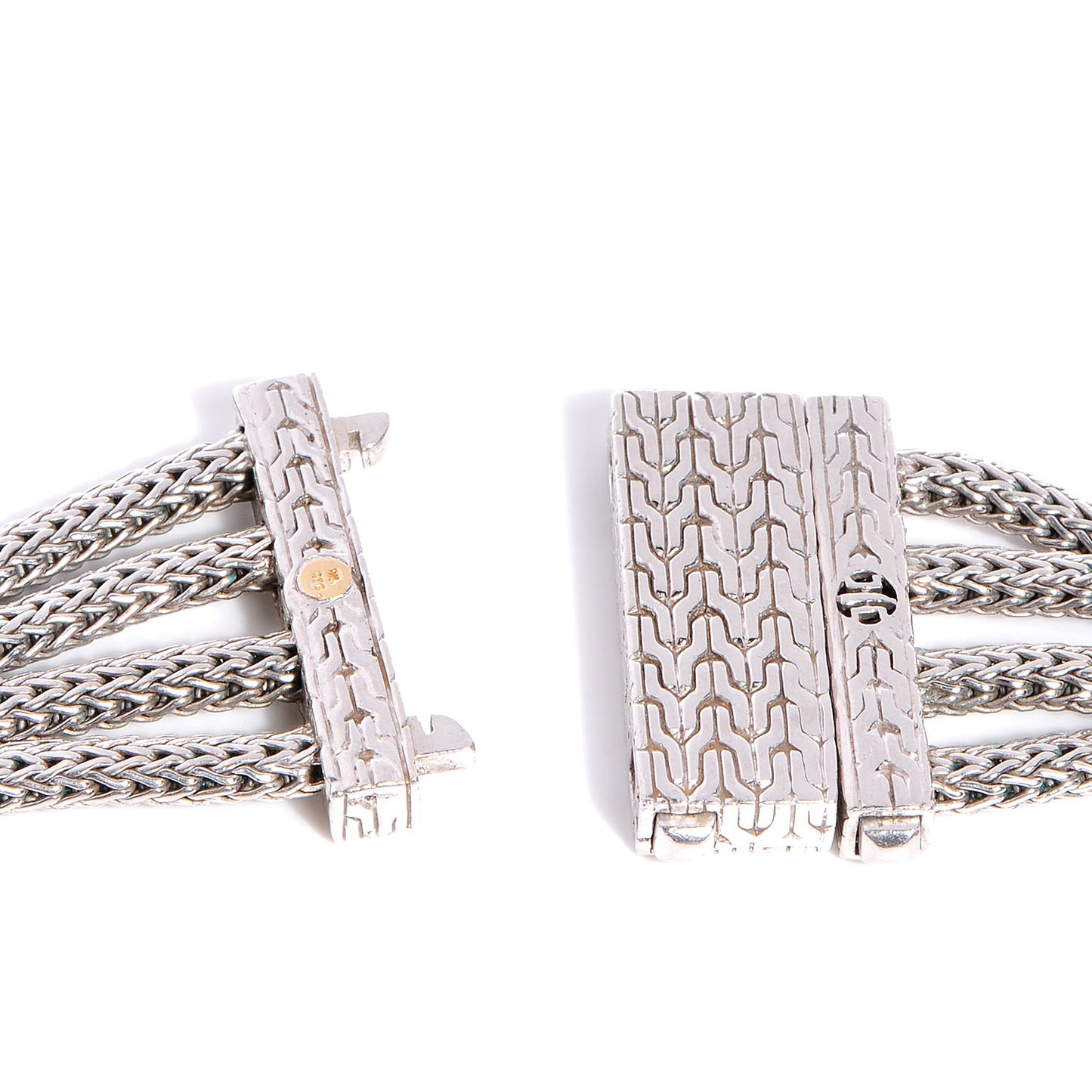 Sterling Silver Pave Diamond Choker Necklace