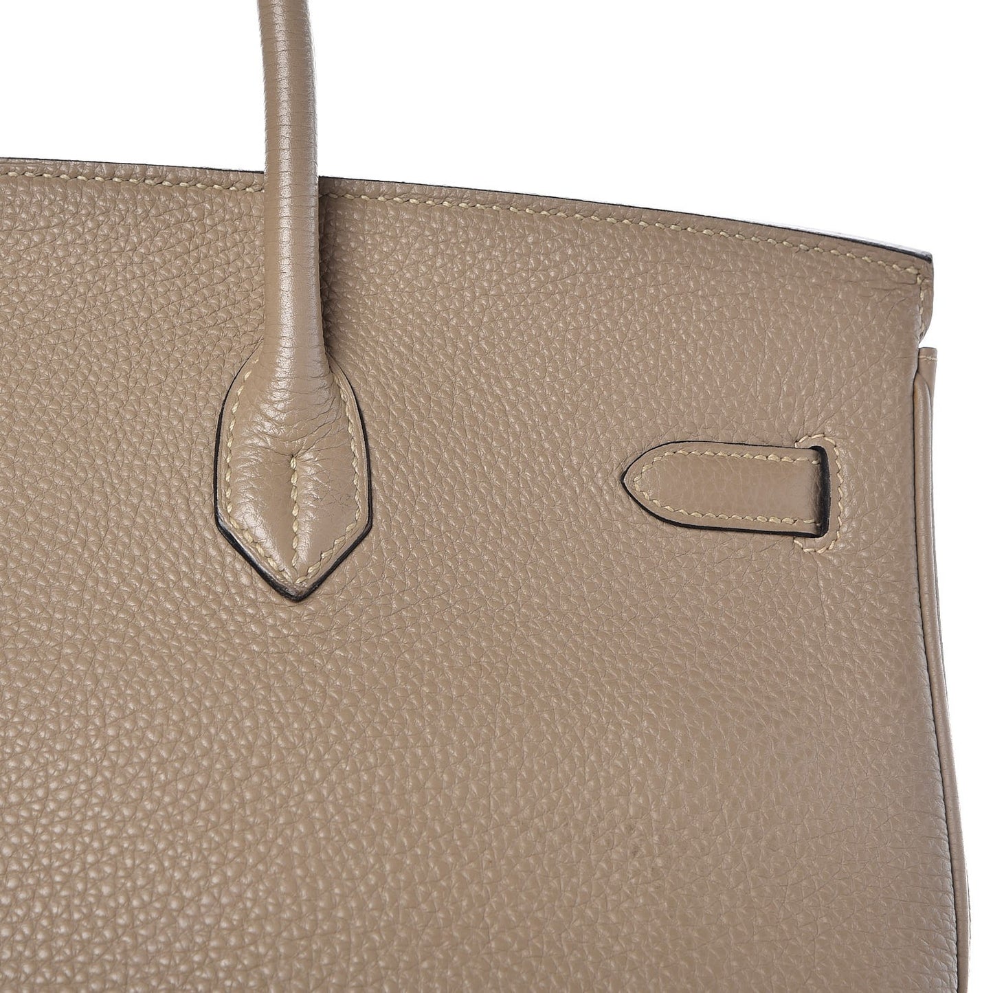 Taurillon Clemence Birkin 40 Gris Tourterelle