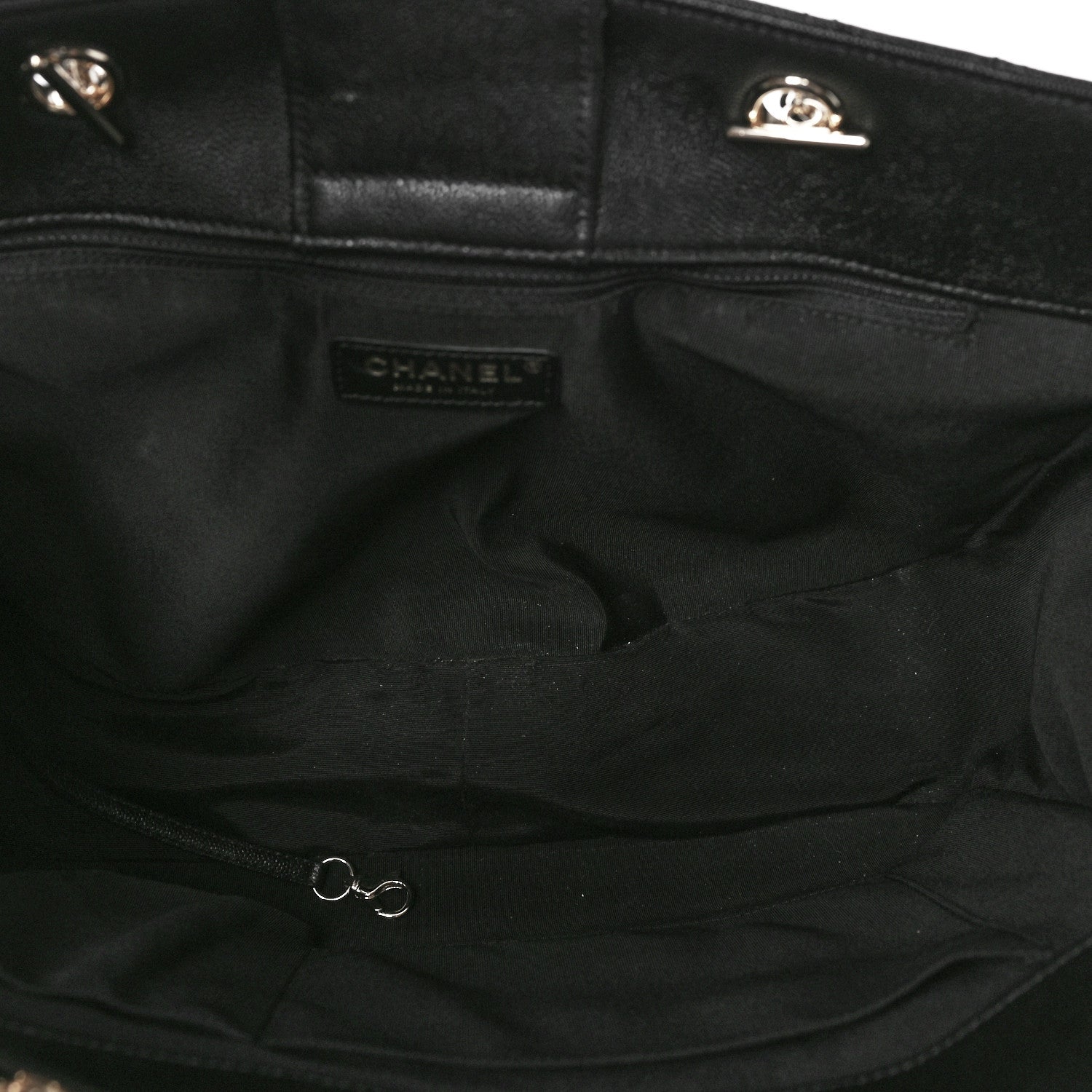 Chanel Caviar Quilted Large Shopping Tote Black 5 of 9