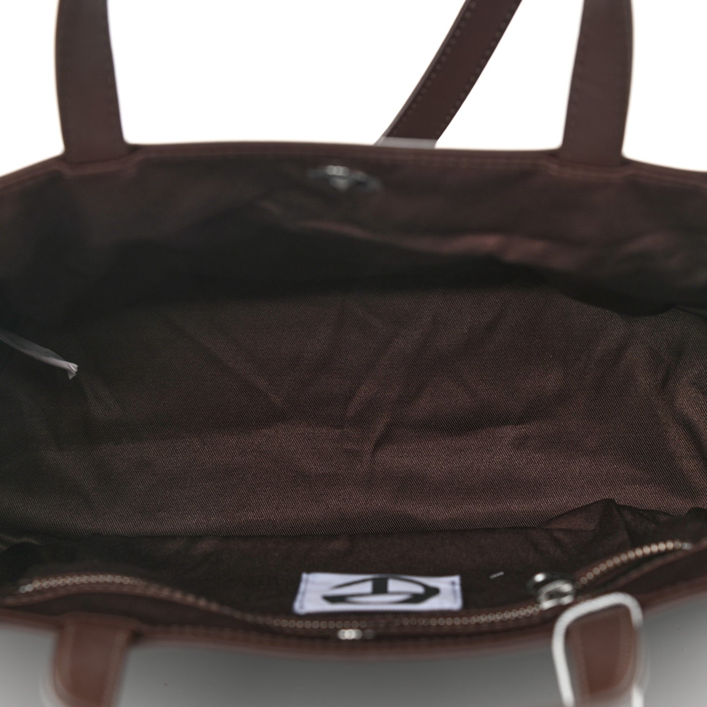 Vegan Leather Medium Shopping Bag Chocolate