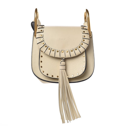 Chloe Calfskin Studded Mini Hudson Shoulder Bag Abstract White 1 of 7