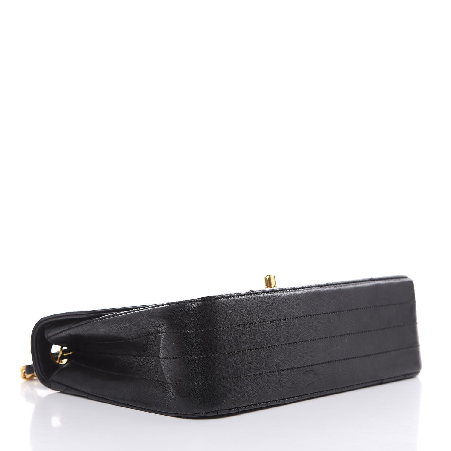 Chanel Lambskin Ribbon Quilted Small Single Flap Black 4 of 16