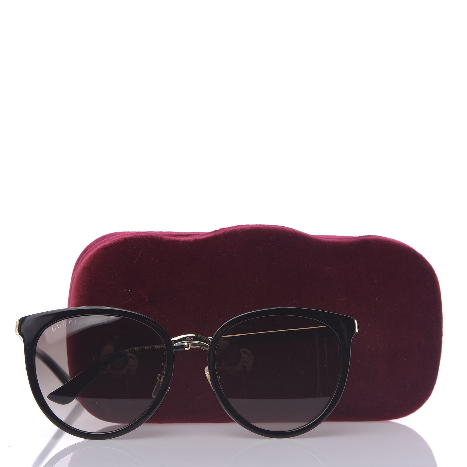 Gucci Acetate Sunglasses GG0077SK Black 8 of 8