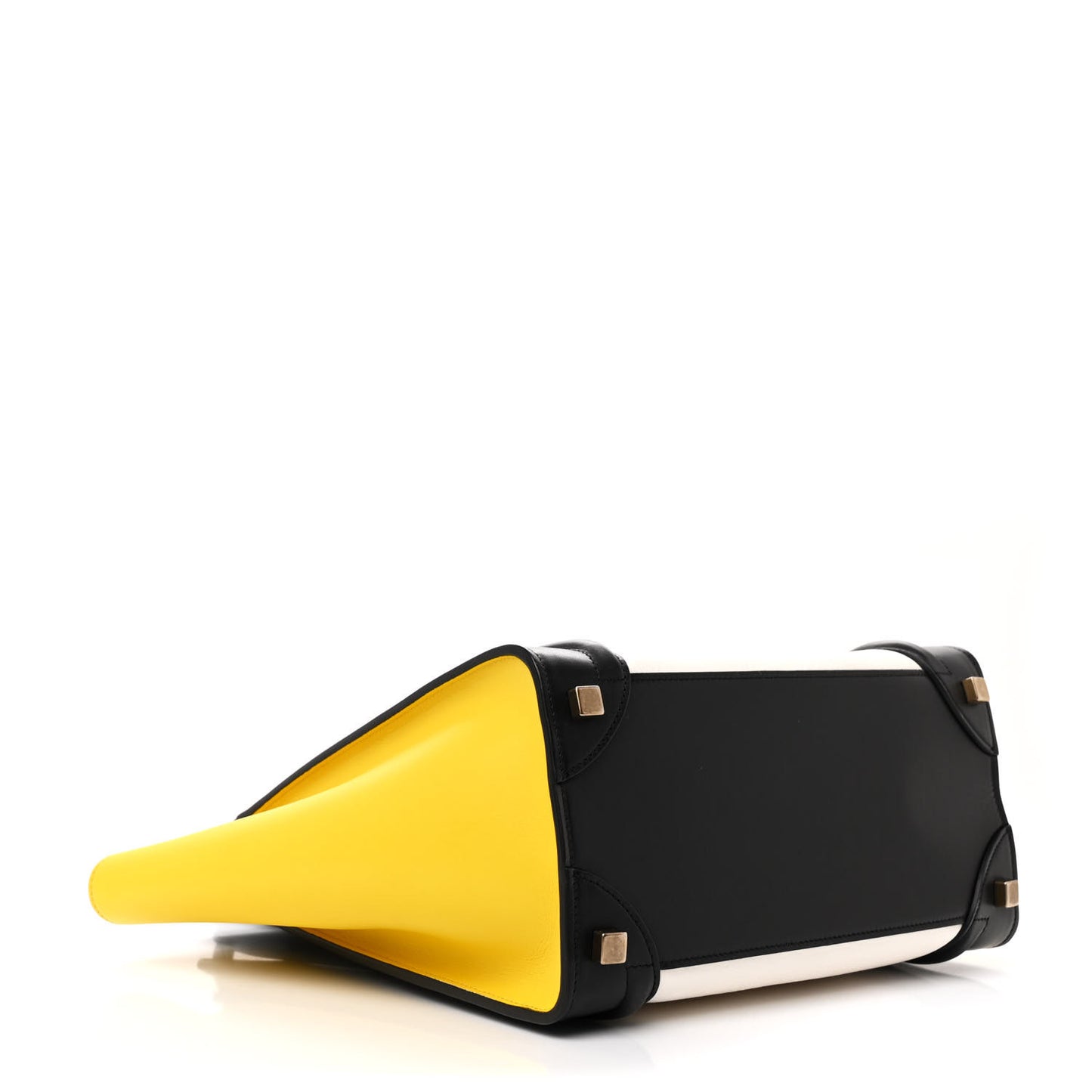 Elephant Calfskin Micro Tri-Color Luggage Yellow Multicolor