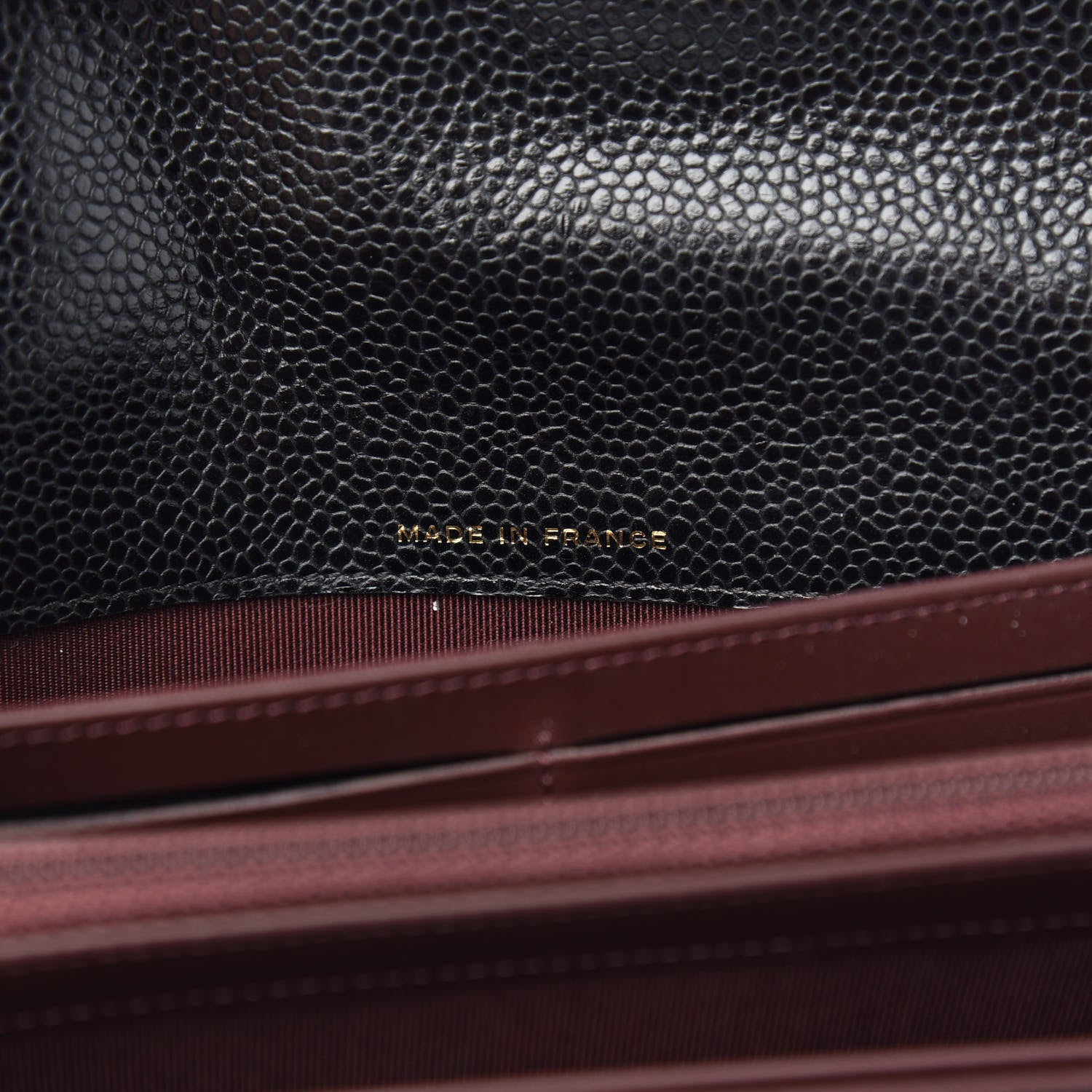 Chanel Caviar Quilted Large Gusset Flap Wallet Black 8 of 9