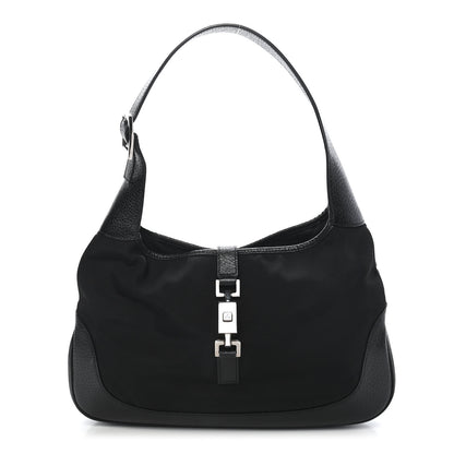 Gucci Canvas Small Jackie O Hobo Black 1 of 8