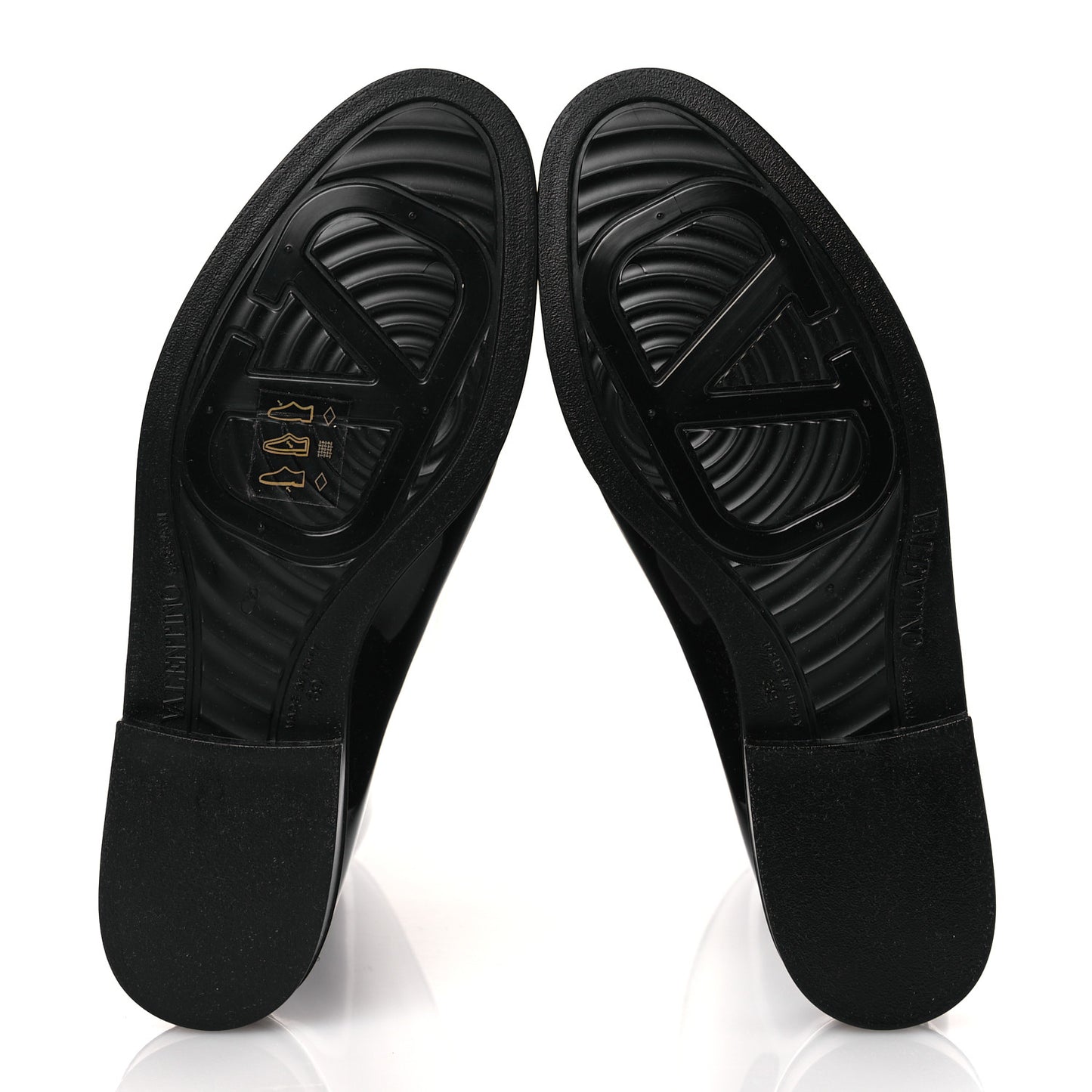 Rubber Vlogo Knee High Rain Boots 39 Black