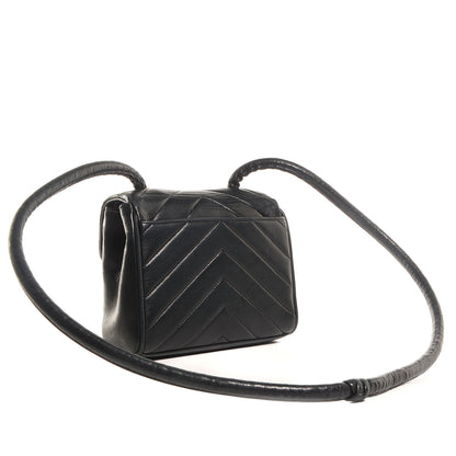 Chanel Lambskin Chevron Small Flap Black 3 of 9