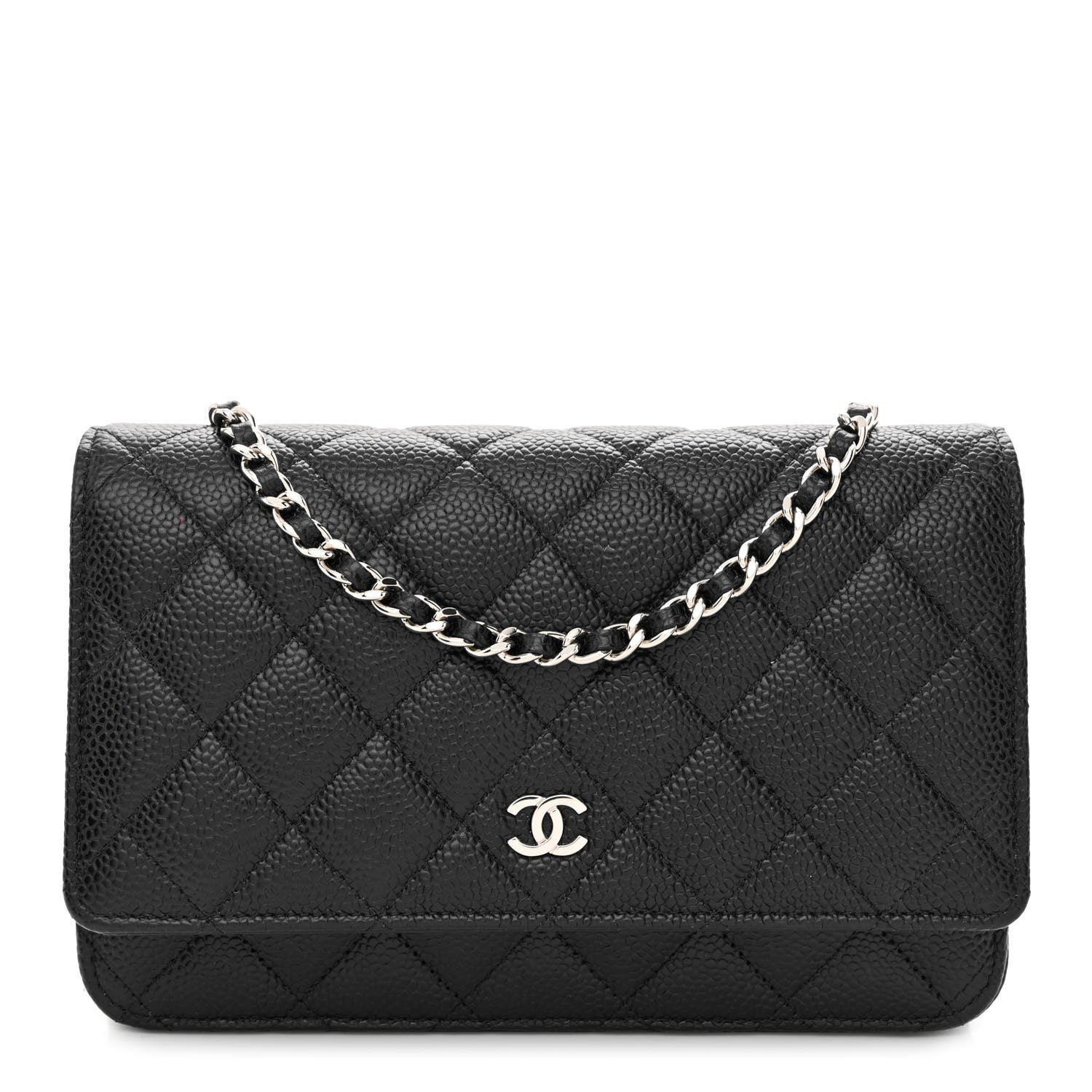 Chanel Caviar Quilted Wallet on Chain WOC Black 1 of 12