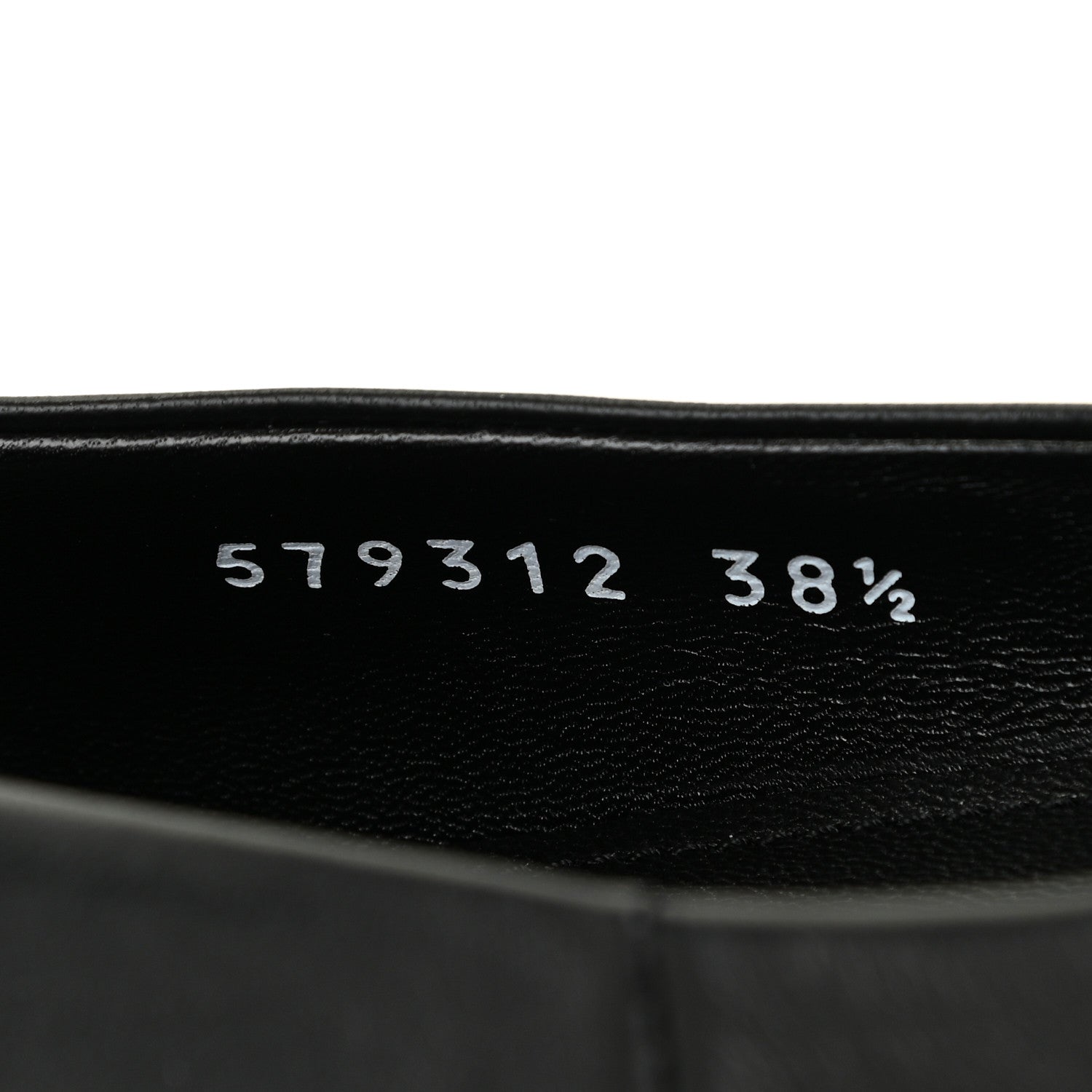 Balenciaga Calfskin BB Knife Pointy Toe Ballerina Flats 38.5 Black 11 of 12