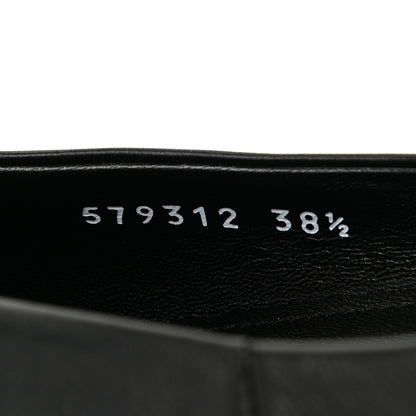 Balenciaga Calfskin BB Knife Pointy Toe Ballerina Flats 38.5 Black 11 of 12