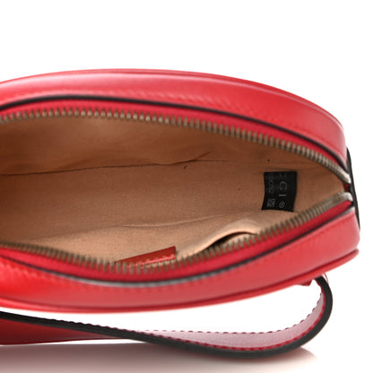 Gucci Calfskin Matelasse GG Marmont Belt Bag 75 30 Hibiscus Red 5 of 12