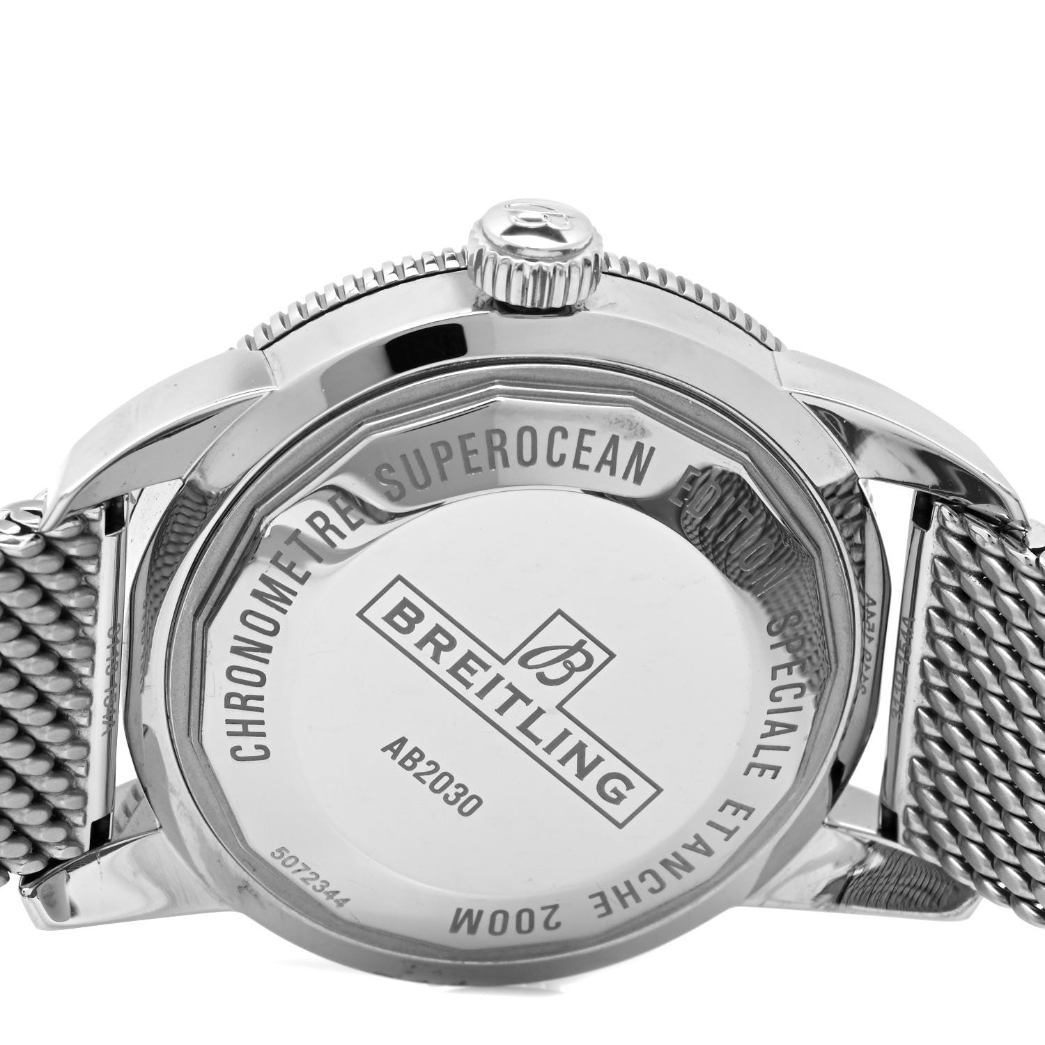 Breitling Stainless Steel 44mm Superocean Heritage II B20 Automatic Watch Blue AB2030 4 of 4