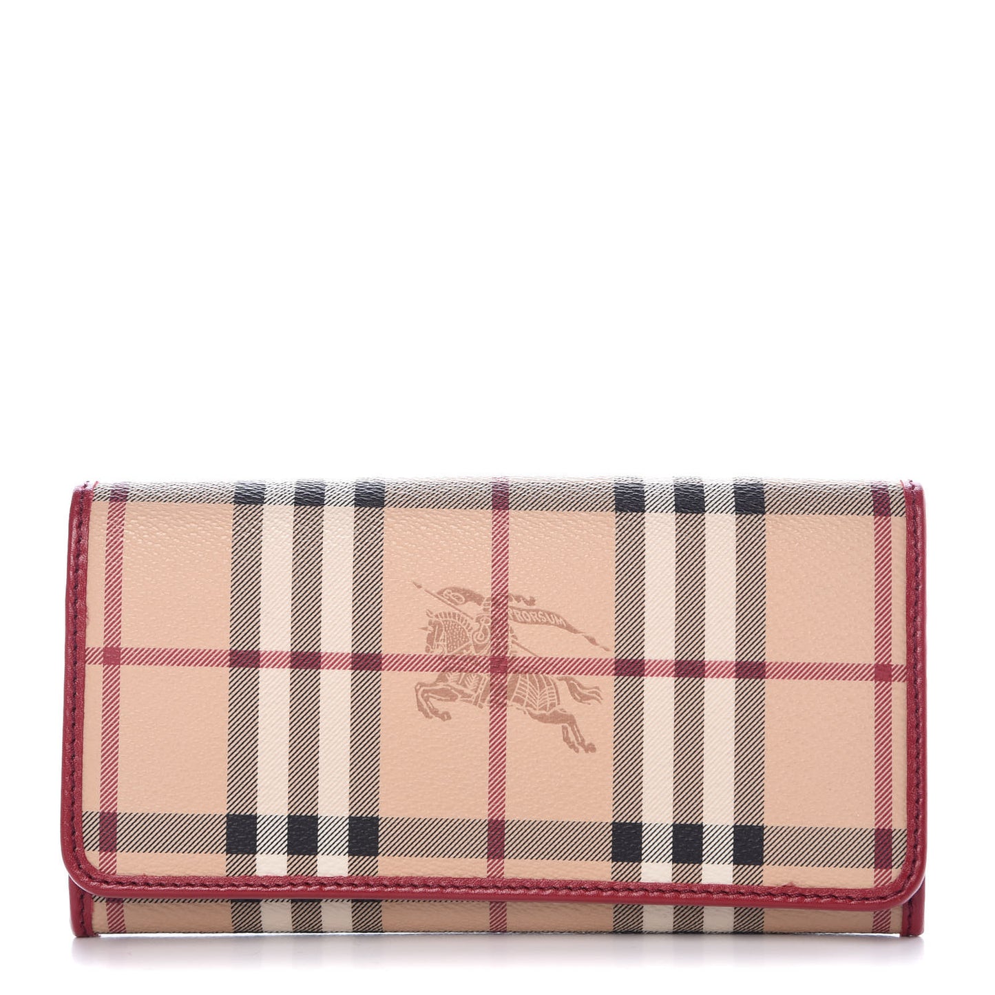 Haymarket Check Penrose Continental Wallet Military Red