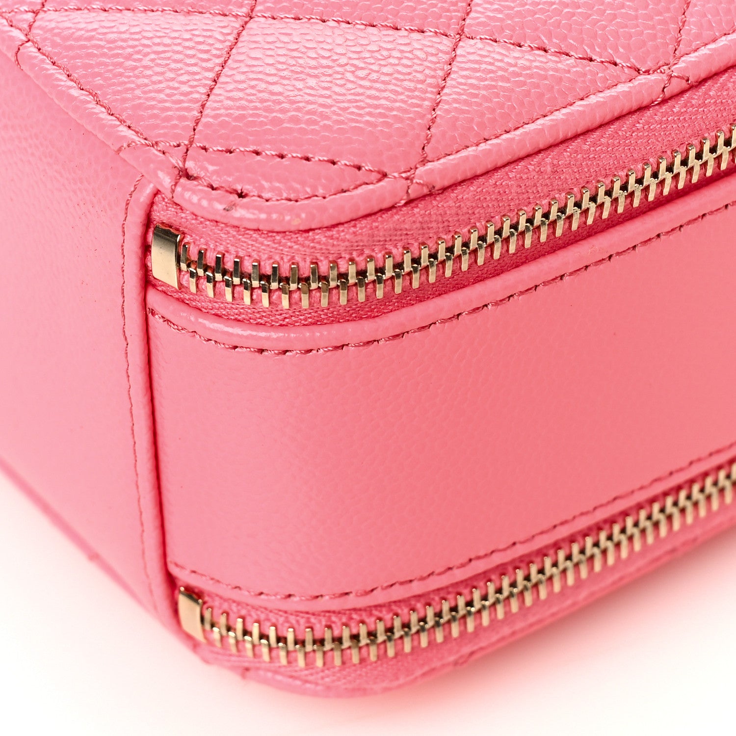 Chanel Caviar Quilted Pick Me Up Mini Vanity Case Pink 10 of 11