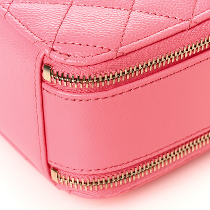 Chanel Caviar Quilted Pick Me Up Mini Vanity Case Pink 10 of 11