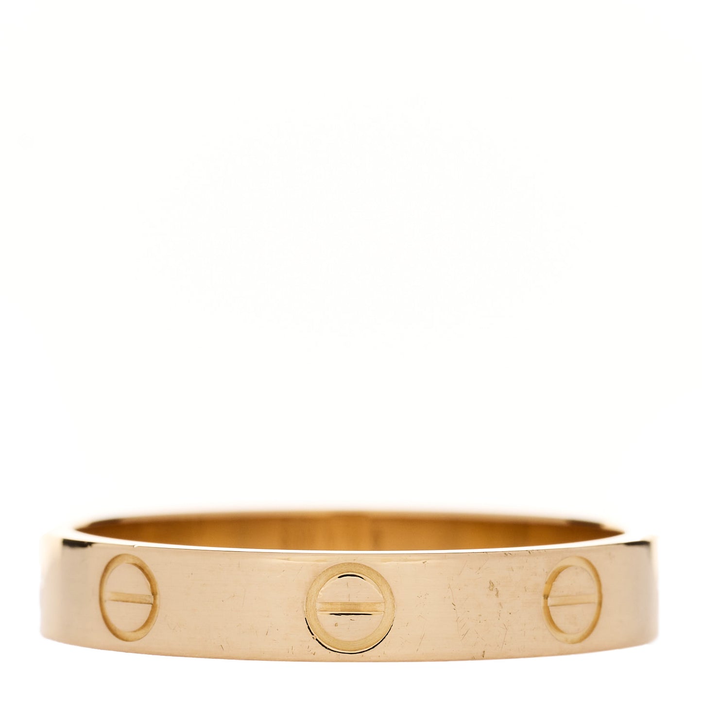 18K Yellow Gold 3.5mm LOVE Wedding Band Ring 59 8.75