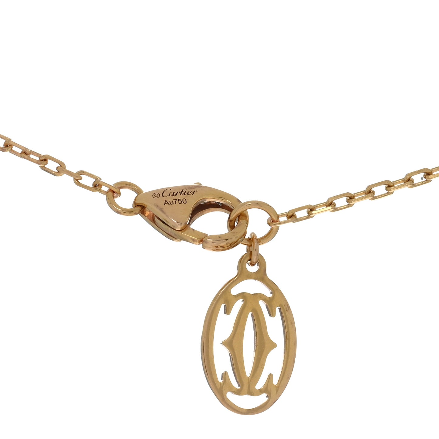 18K Pink Gold Diamond SM D'Amour Pendant Necklace