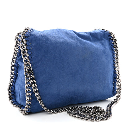 Stella McCartney Shaggy Deer Mini Falabella Fold Over Tote Blue 3 of 10