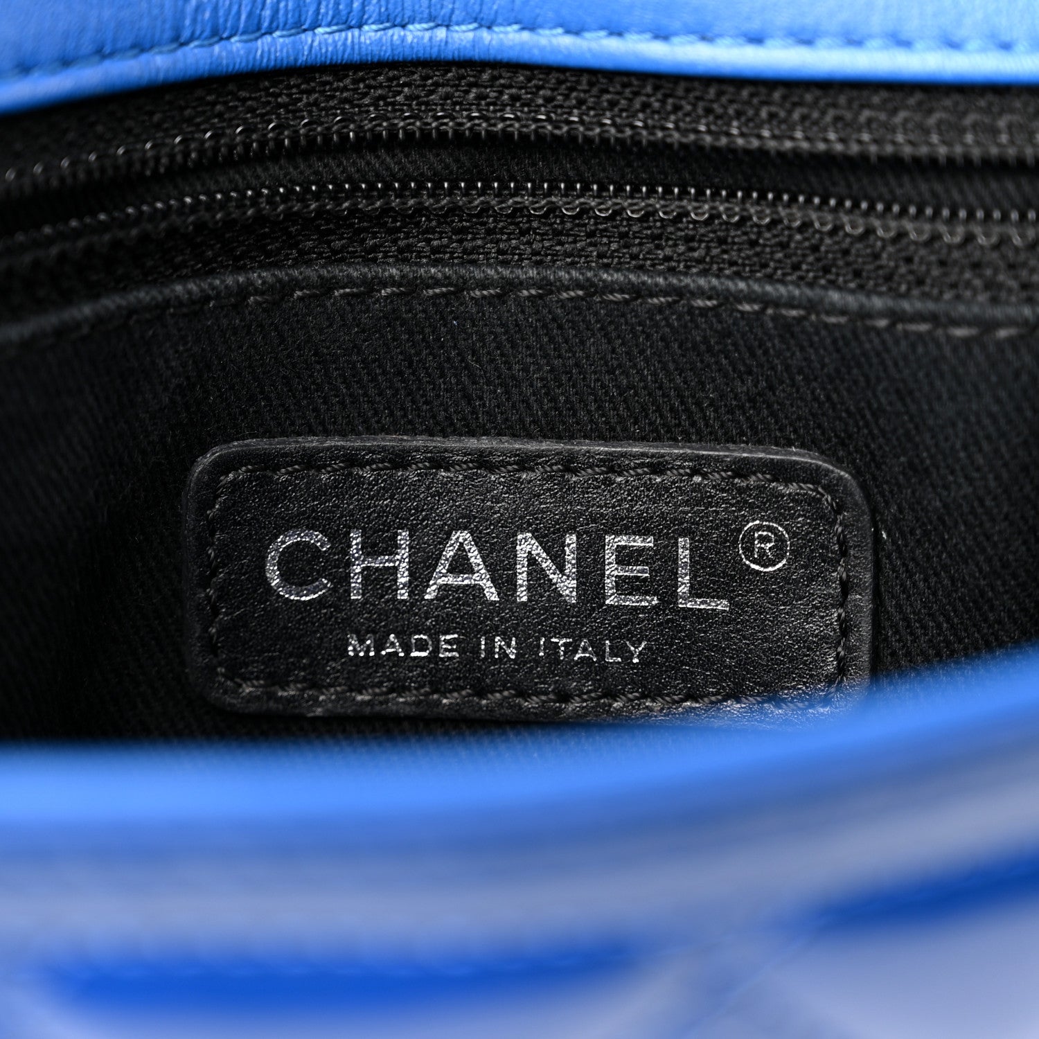 Chanel Patent Quilted Small Coco Shine Flap Blue 6 of 10