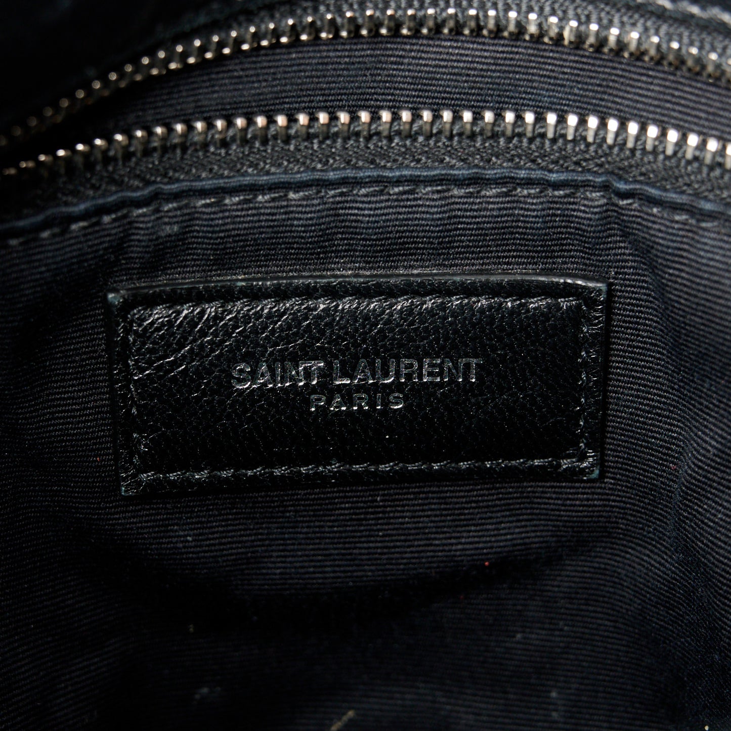 Lambskin Quilted Small Loulou Puffer Monogram Chain Satchel Black