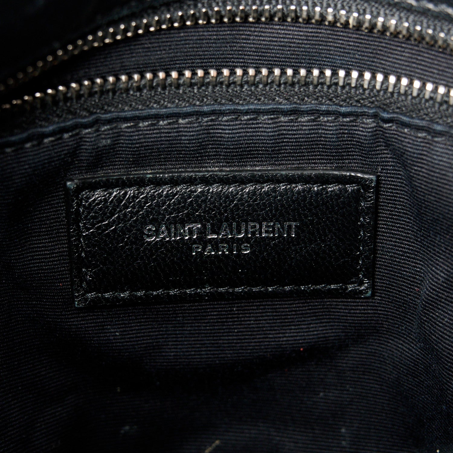 Saint Laurent Lambskin Quilted Small Loulou Puffer Monogram Chain Satchel Black 7 of 11