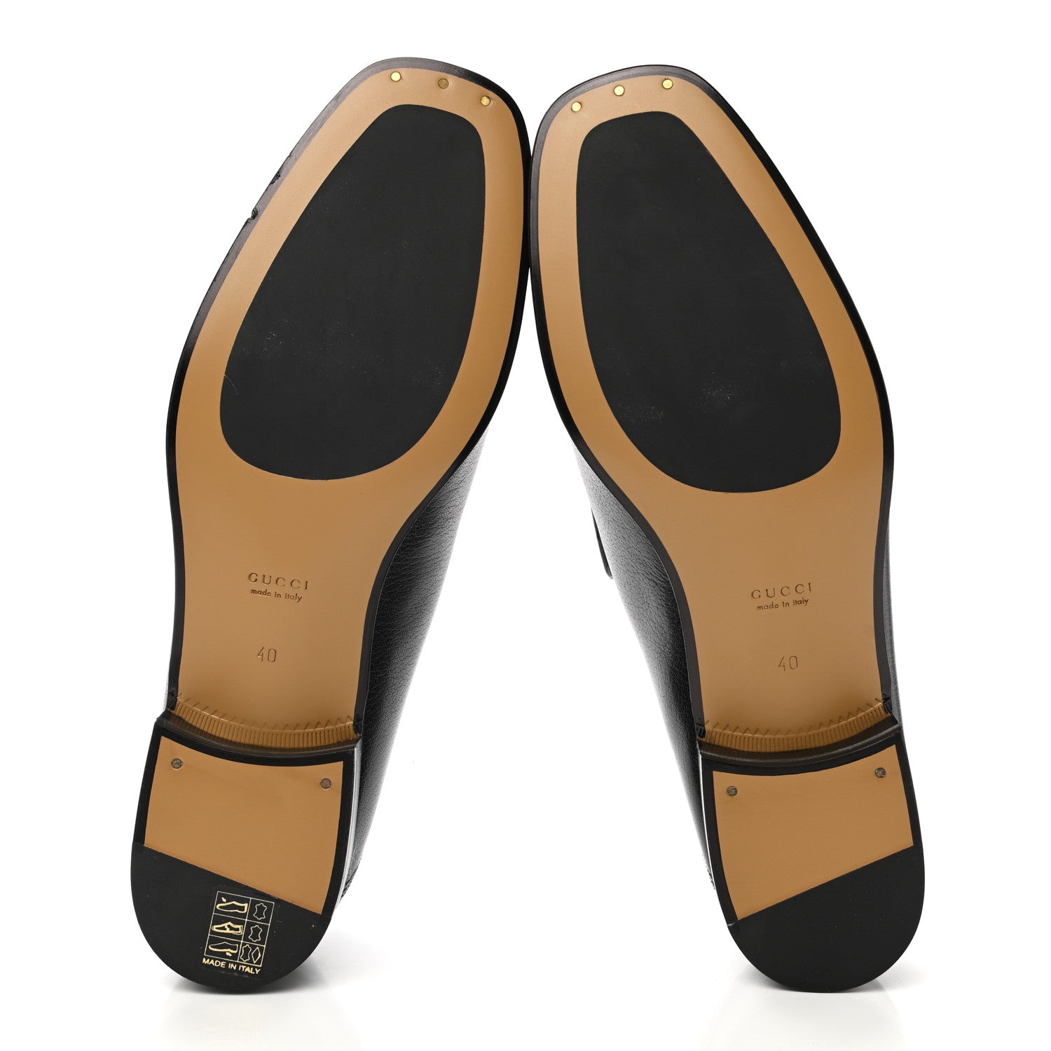 Gucci Goatskin Womens Horsebit Mid-Heel Loafers 40 Black 5 of 9