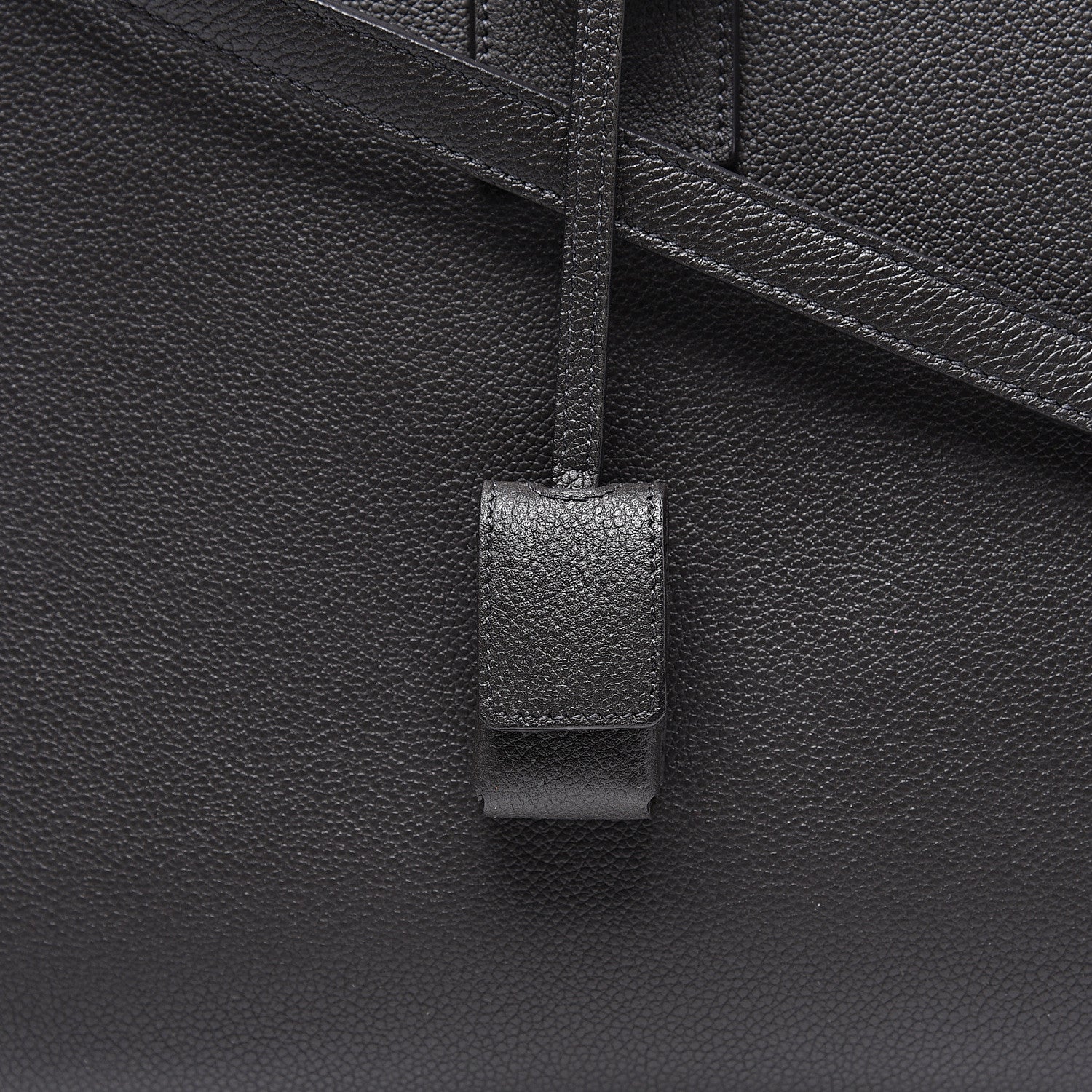 Saint Laurent Grained Calfskin Small Sac De Jour Coal 9 of 13