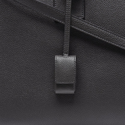 Saint Laurent Grained Calfskin Small Sac De Jour Coal 9 of 13
