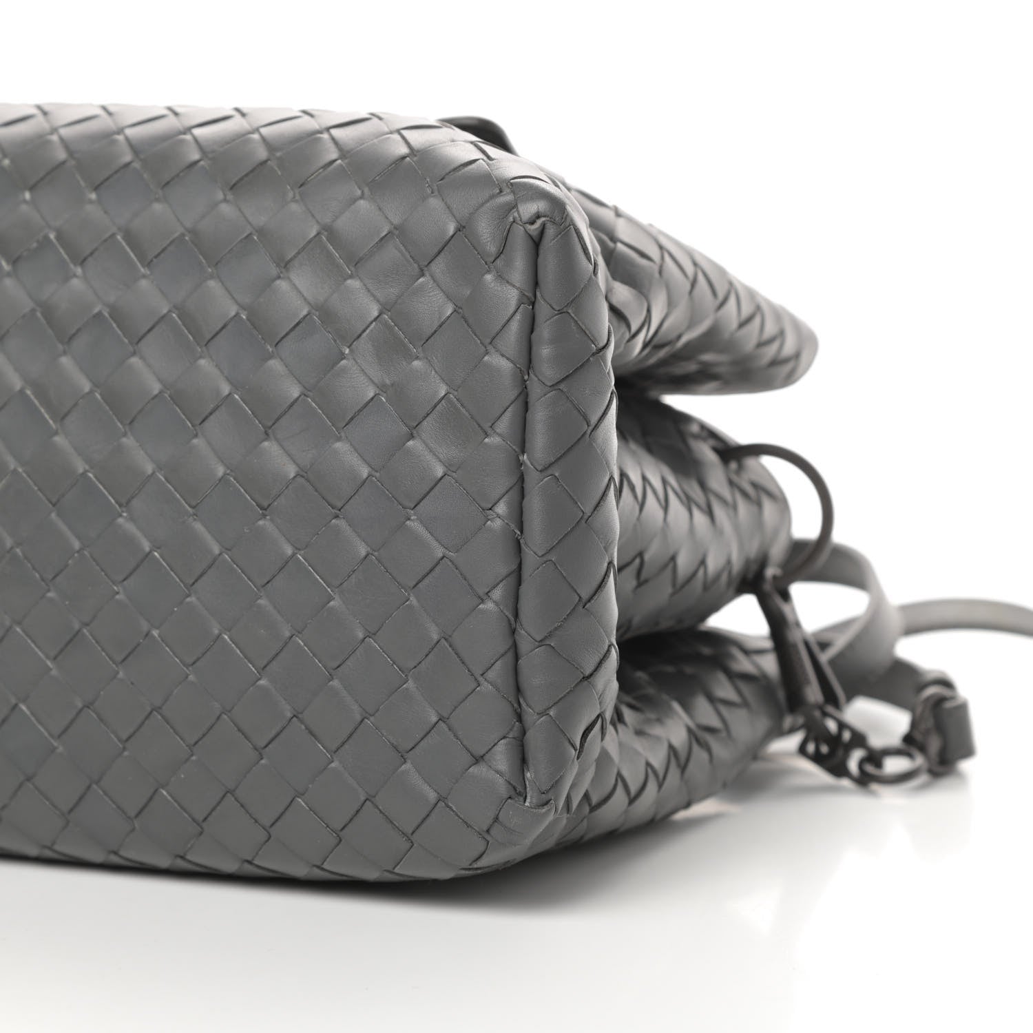 Bottega Veneta Calfskin Intrecciato Mini Roma Grey 10 of 11