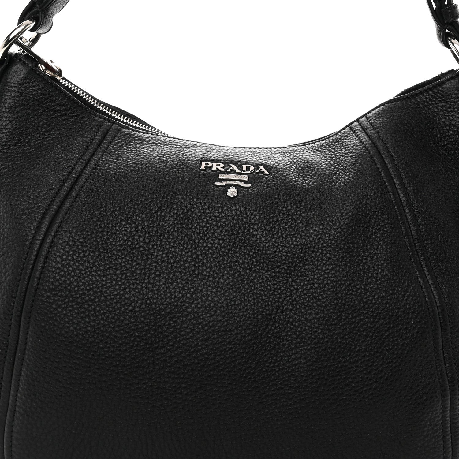 Prada Vitello Phenix Hobo Black 8 of 11
