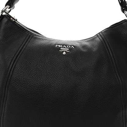 Prada Vitello Phenix Hobo Black 8 of 11