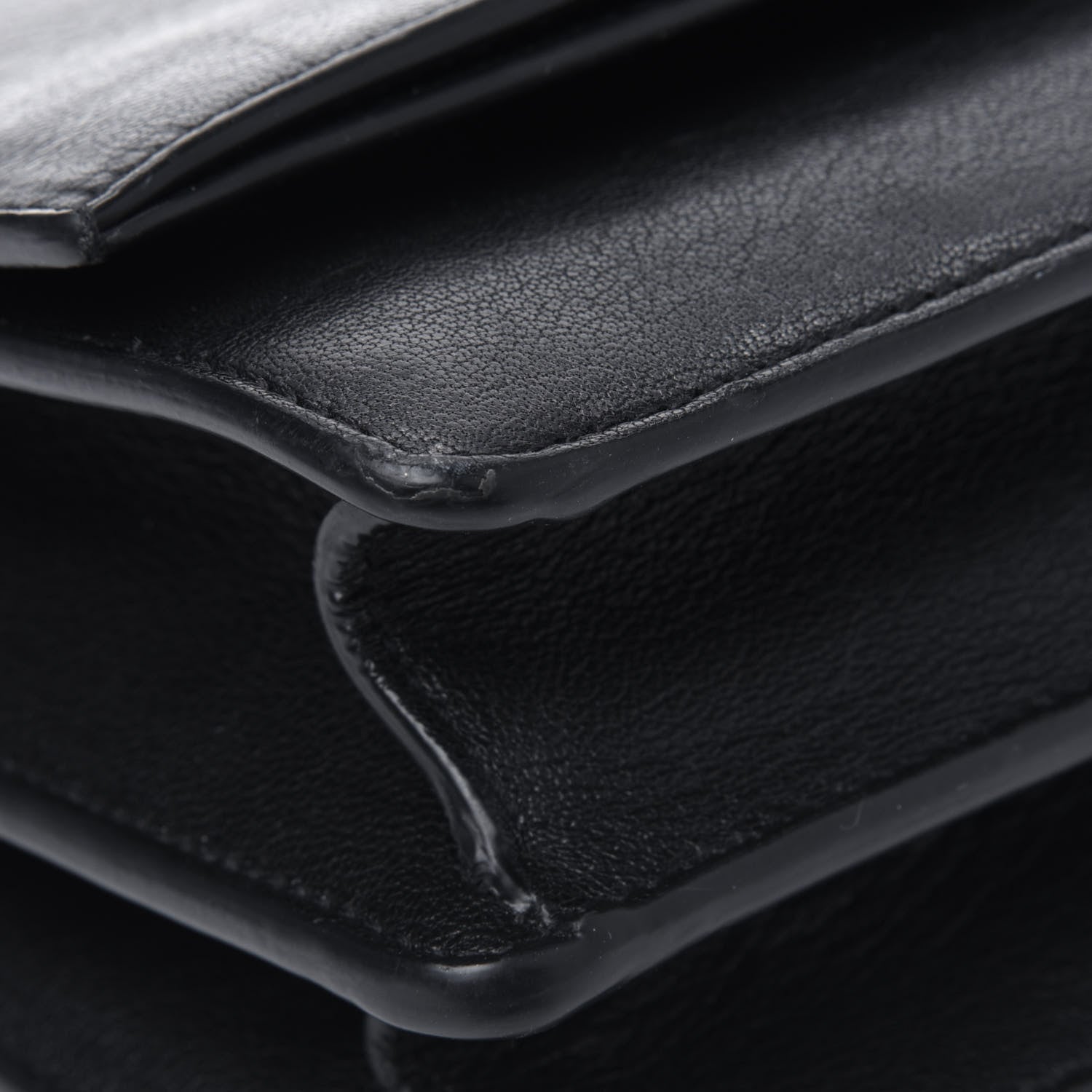Saint Laurent Calfskin Small Monogram Sunset Black 13 of 18