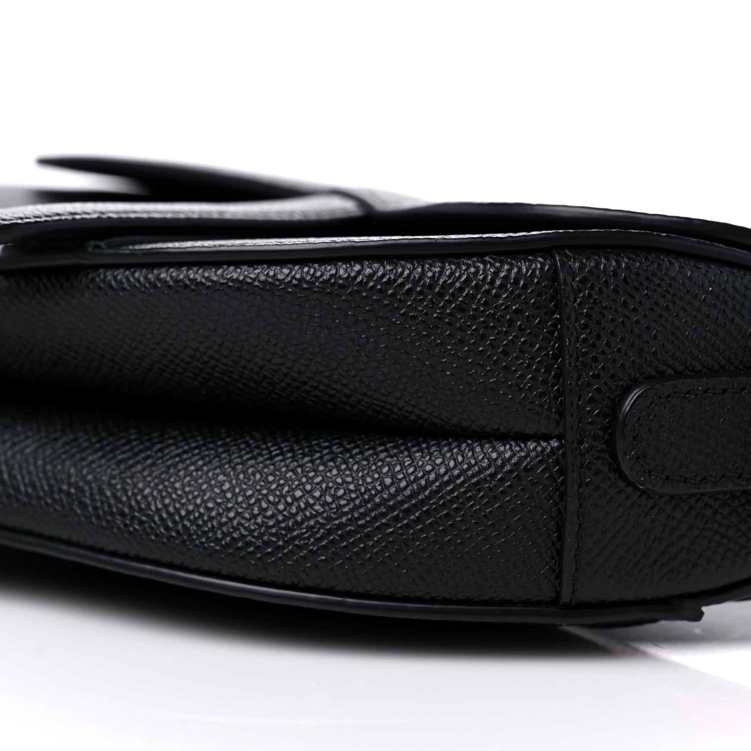 Christian Dior Grained Calfskin Mini Saddle Bag Black 9 of 10