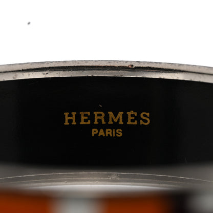 Hermes Enamel Wide Printed Capitales Bracelet 62 5 of 5