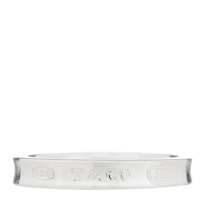 Tiffany Sterling Silver Narrow 1837 Band Ring 60 9 1 of 3