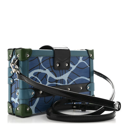 Louis Vuitton Epi Petite Malle Aqua 3 of 9