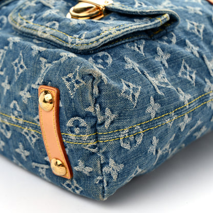 Louis Vuitton Denim Baggy GM Blue 8 of 10