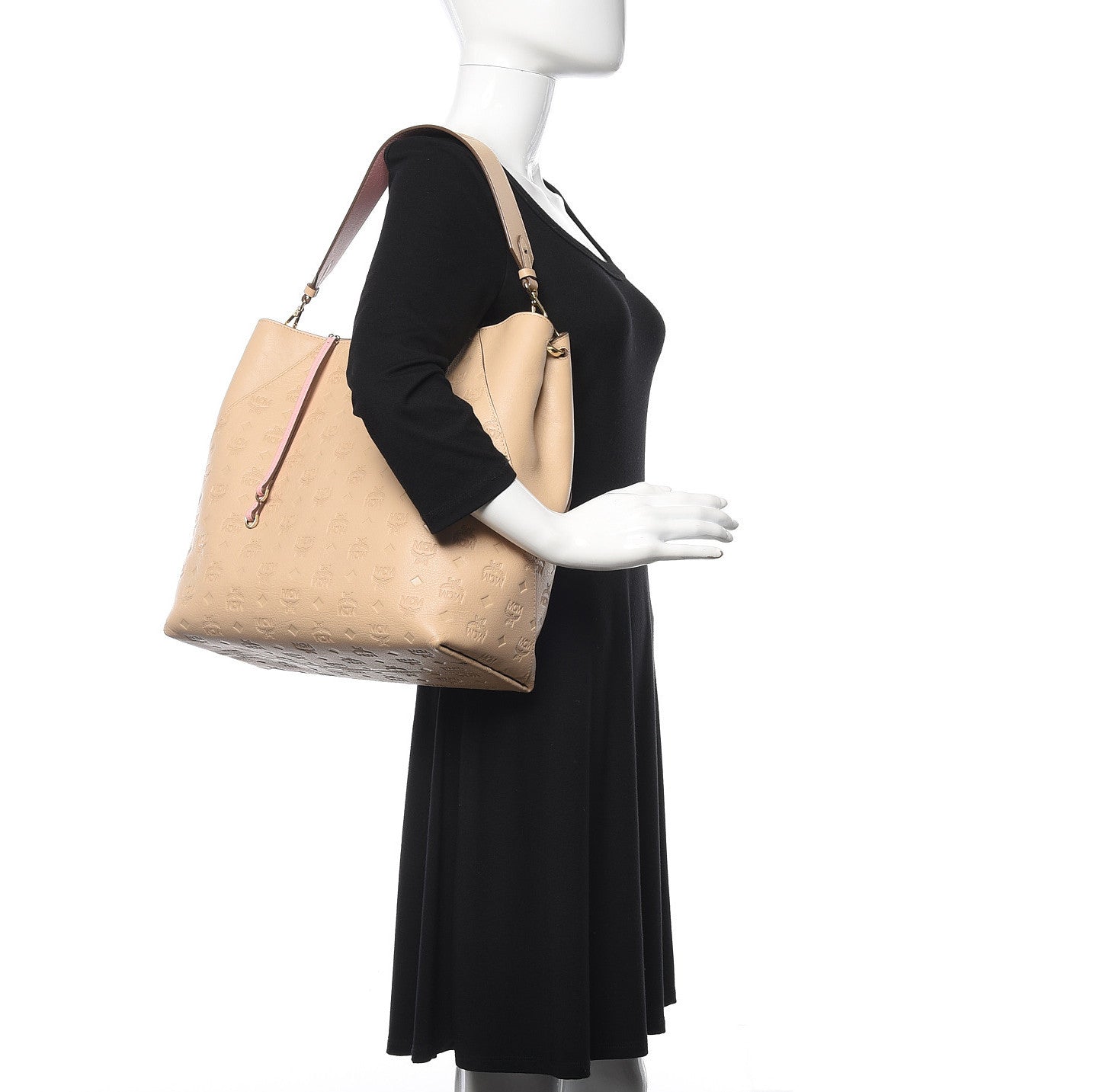 Calfskin Ottomar Monogram Large Klara Hobo New Beige