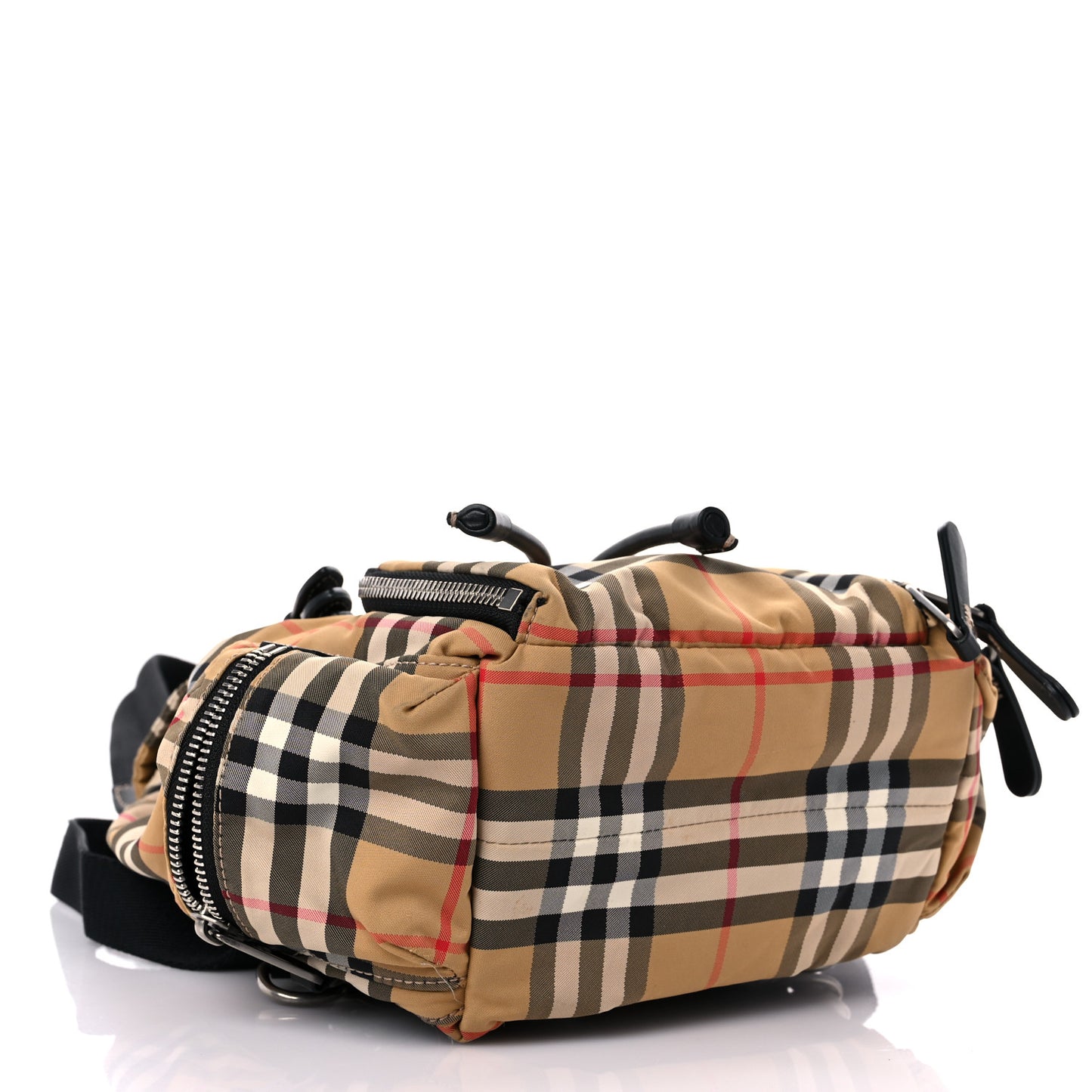 Vintage Check Small Rucksack Backpack Antique Yellow