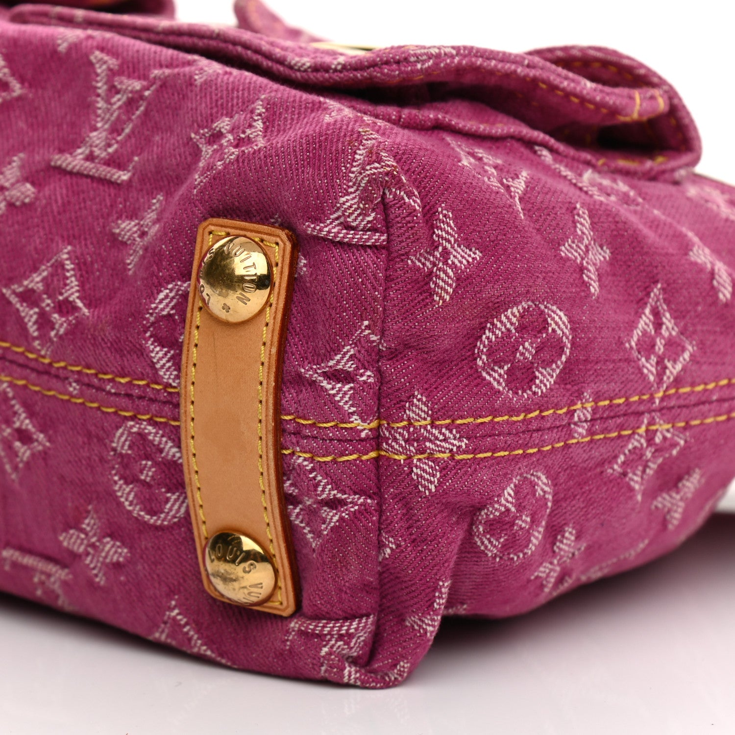 Louis Vuitton Denim Baggy PM Fuchsia 18 of 25