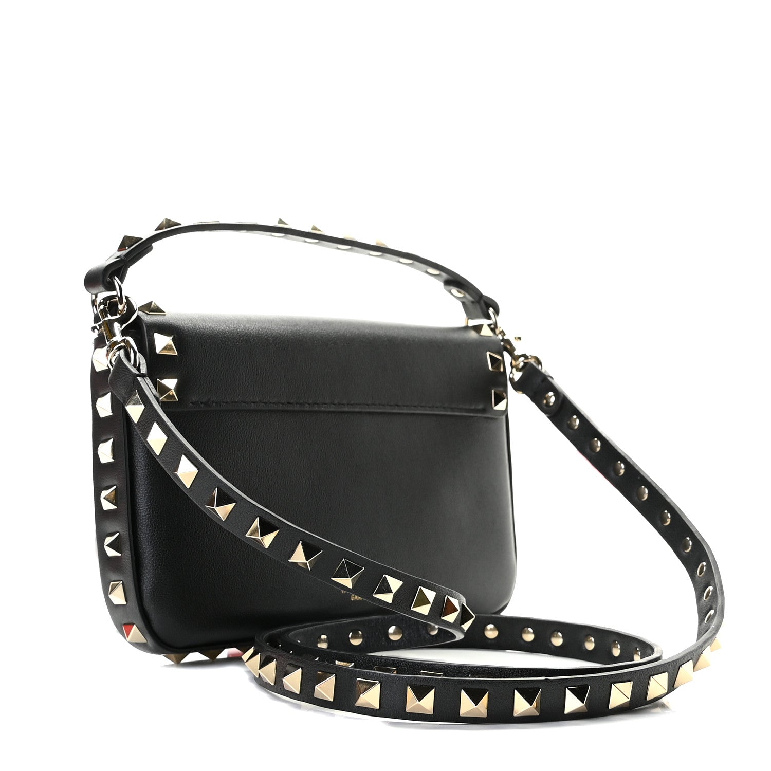 Valentino Garavani Vitello Rockstud Crossbody Pouch Black 2 of 12
