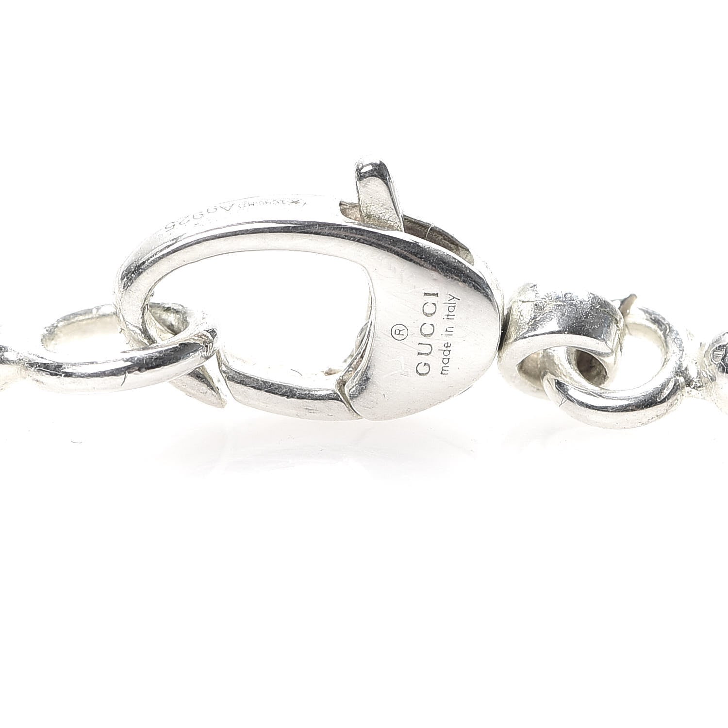 Gucci Sterling Silver Britt Heart Pendant Necklace 4 of 4