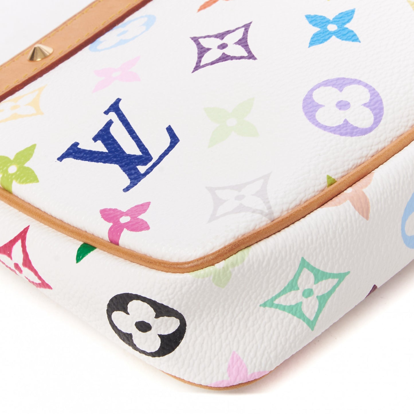 Monogram Multicolor Pochette Accessories White