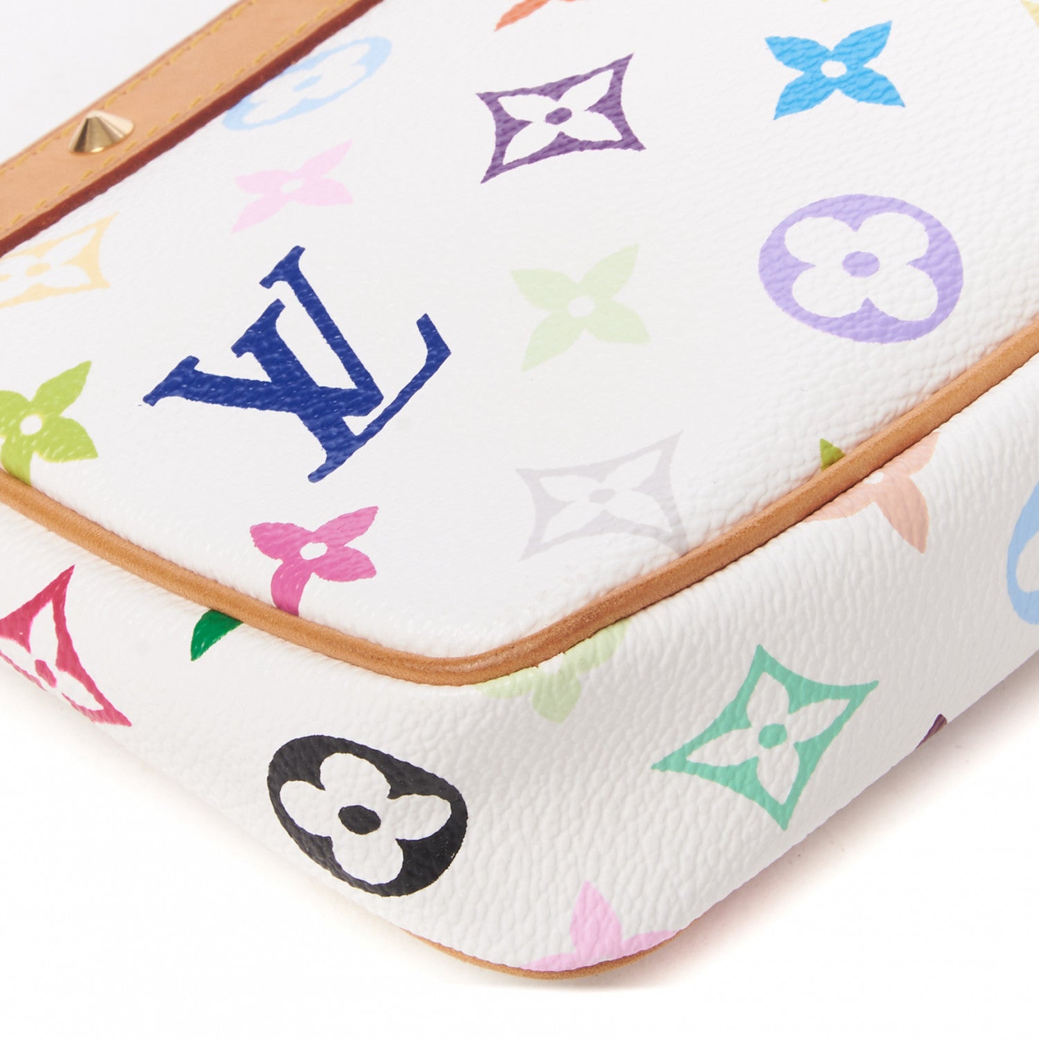 Louis Vuitton Monogram Multicolor Pochette Accessories White 6 of 7