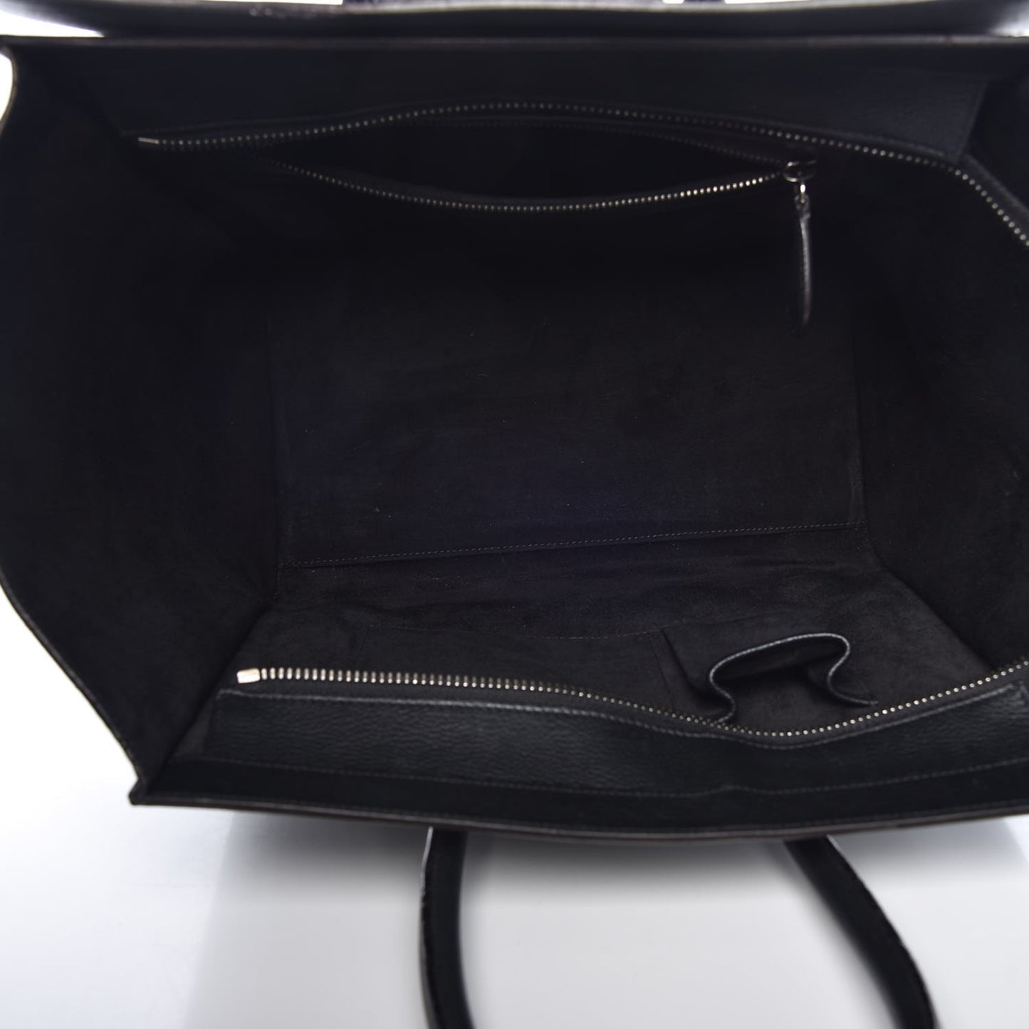 Drummed Calfskin Mini Luggage Black