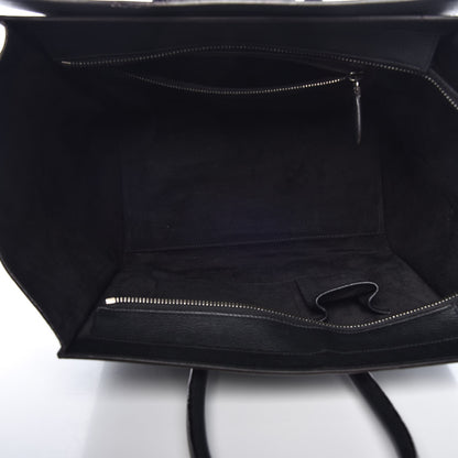 Celine Drummed Calfskin Mini Luggage Black 5 of 17