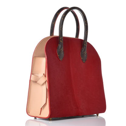 Louis Vuitton Monogram Calf Hair Spikes Iconoclasts Christian Louboutin Tote Red 3 of 8